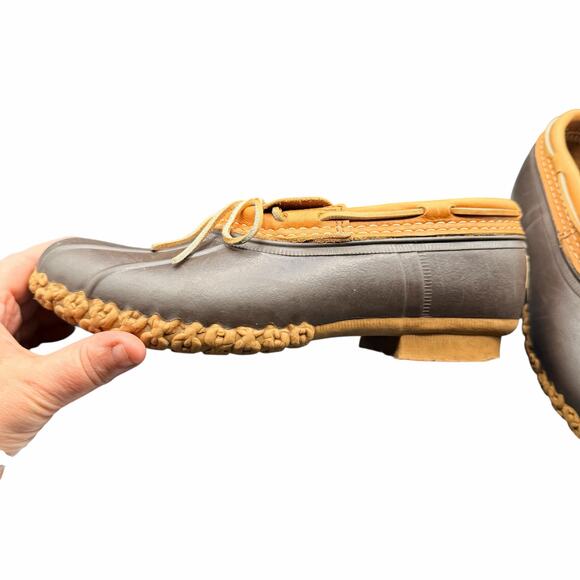 Vintage L.L. Bean Bean Boots Duck Shoes Women’s 9 | Made in Maine Rubber Moc - Picture 11 of 15